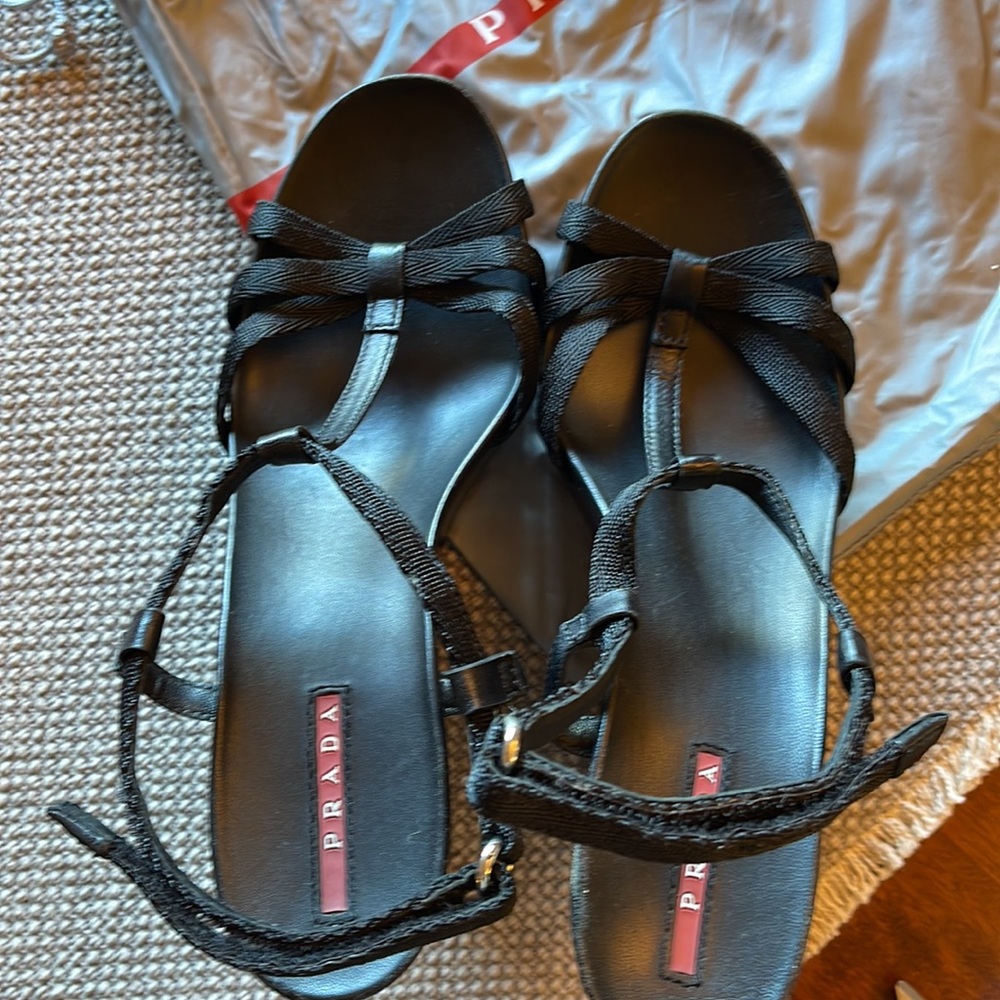 Prada (Authentic) Platforms 2” Platform, 4 1/2” H… - image 7